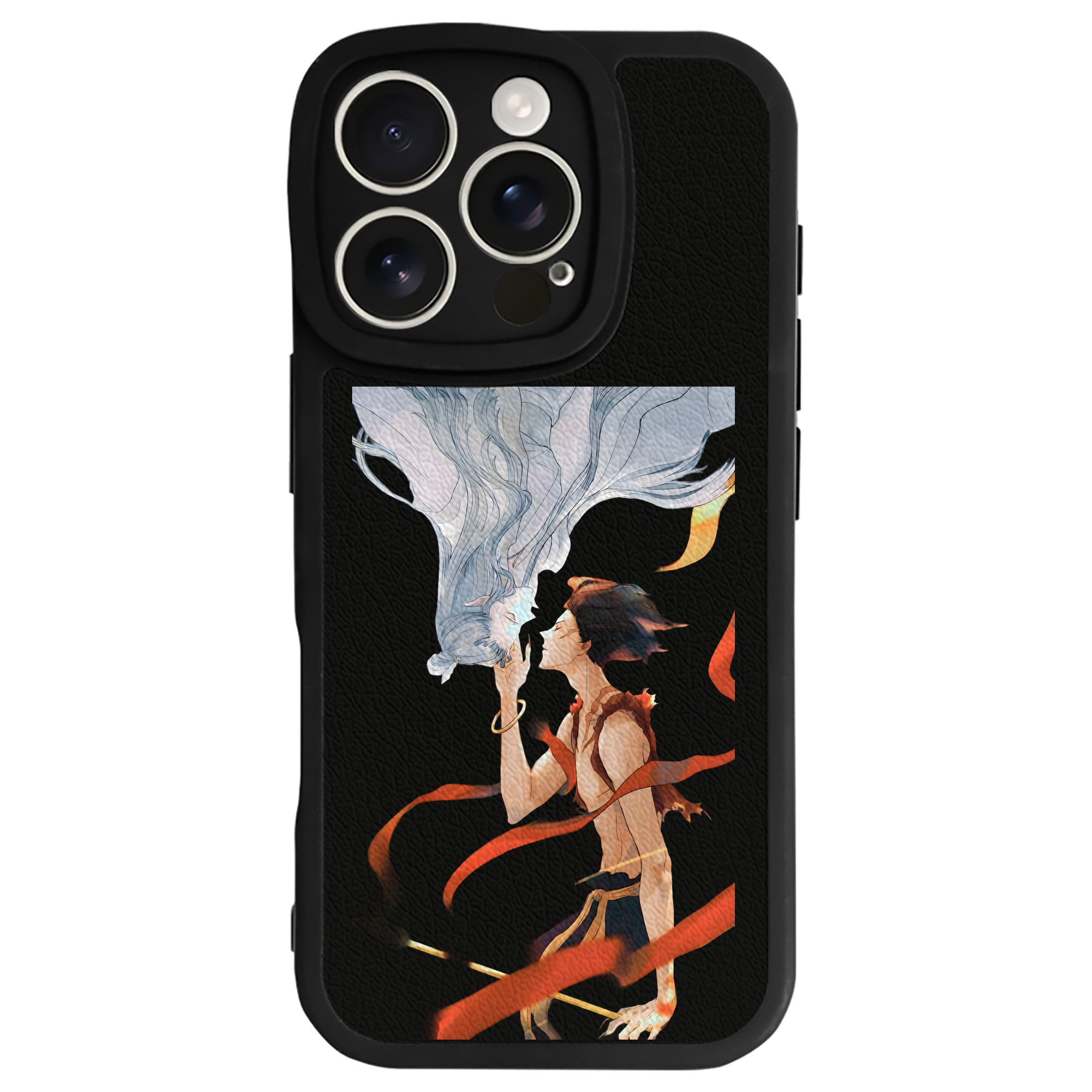 （画像用） Ne Zha 2 ナタ 魔童の大暴れ 【iPhone 16シリーズ対応】シリコンスマホケース（レザー調） 材質：シリコン